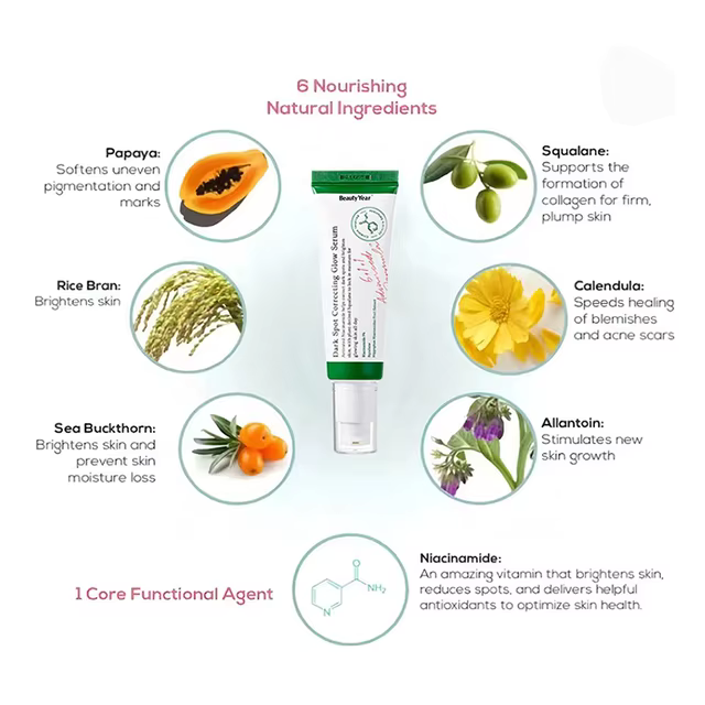 Suero Facial de Niacinamida 50ml – Hidratante, Corrector de Manchas y Brillo para Todo Tipo de Piel