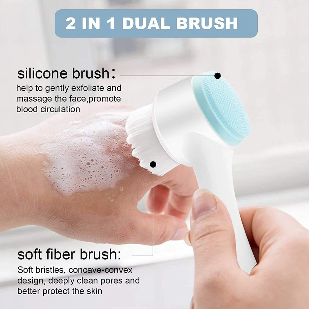 Cepillo Facial 2 en 1 de Silicona Zahira™