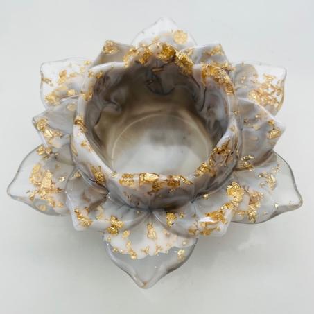 "Lotus d'or"  bougeoir