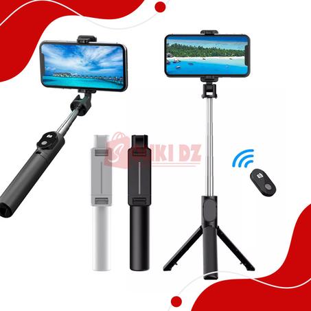 حامل سالفي للهاتف المحمول ثلاثي الأقدام قابل للدوران تحكم لاسلكي  Tripod rotatif selfie pour smartphones sans fil P30