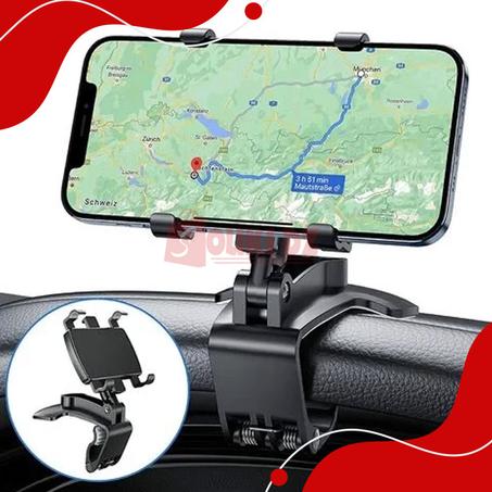 حامل لتثبيت الهاتف في السيارة قابل للتعديل على وضعيات مختلفة Support de téléphone universel pour voiture réglable multi-positions