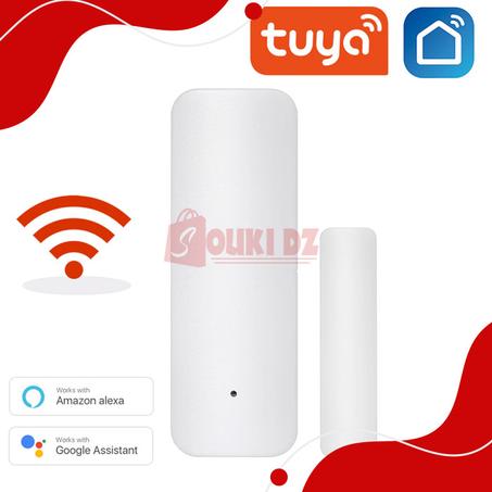 جهاز أمان حساس لفتح الأبواب والنوافذ وايفاي تويا Détecteur de porte connecté WIFI  à batterie TUYA
