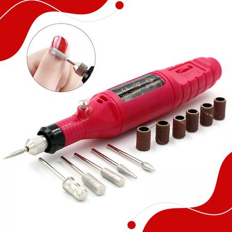 أداة دوارة صغيرة لتلميع وصقل الأظافر 9واط Mini outil rotatif sans fils pour polissage des ongles 9W