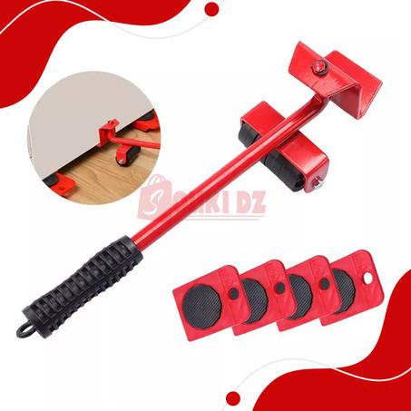 ناقل ومحرك للأثاث بقوة حمل 150 كغ Kit de transport meuble déménagement glissière roulettes 150Kg