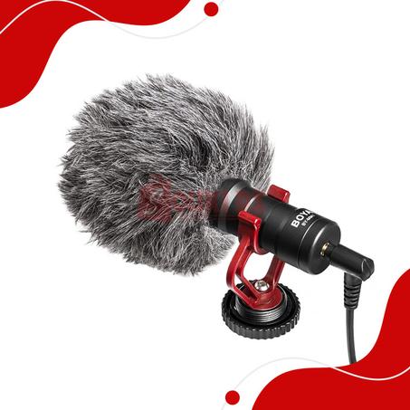 ميكروفون BOYA إحترافي مناسب لتسجيل وتحسين جودة الصوت في الفيديوهات والمقاطع الصوتية
