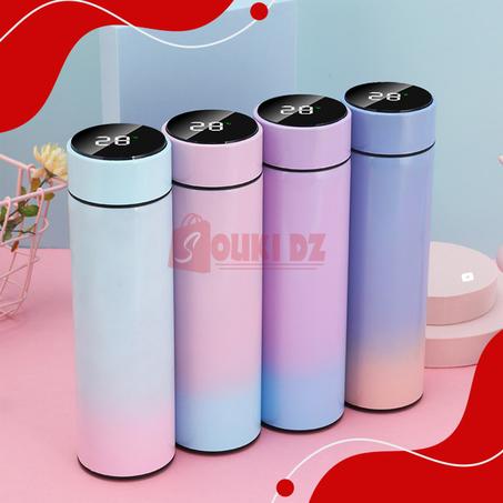 قارورة مشروبات عازلة وحافظة للحرارة مقاومة للصدأ مزودة بشاشة لاد 500مل