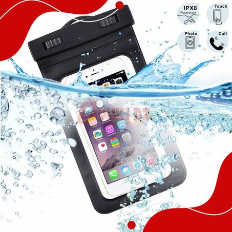 حافظة هواتف ذكية مقاومة للماء 2قطع Pochette étanche Waterproof pour smartphones IPX8 2Pcs