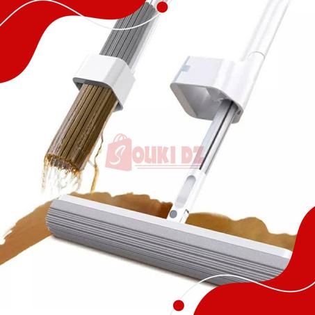 مكنسة لتجفيف الأرضيات ممتصة للمياه قابلة للدوران 360 Balai serpillère absorbante en coton rotatif à 360 °