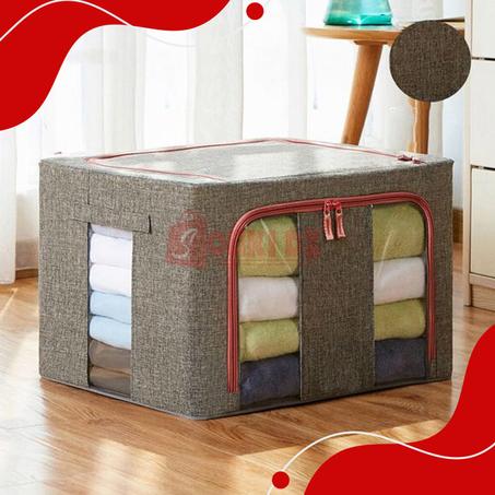 صندوق تنظيم وترتيب الاغراض قابل للطي  Coffre de Rangement Pliable Pour Vêtements & Articles 50x40x33cm