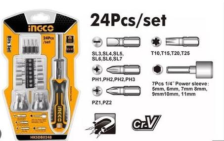 Kit Tournevis 24 embouts