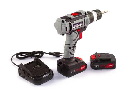 Malette Visseuse, Perceuse à percussion 10mm sans fil 12V 2 batteries