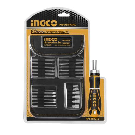 Set de 26 embouts pour tournevis 1pcs manche