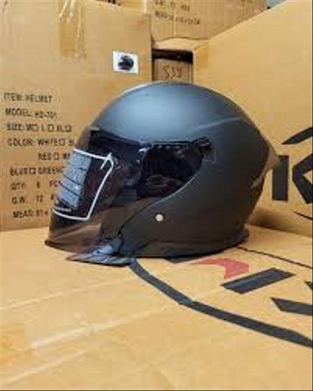 KML Casque d-jet pour motocycle , double visière fummé, certifié DOT