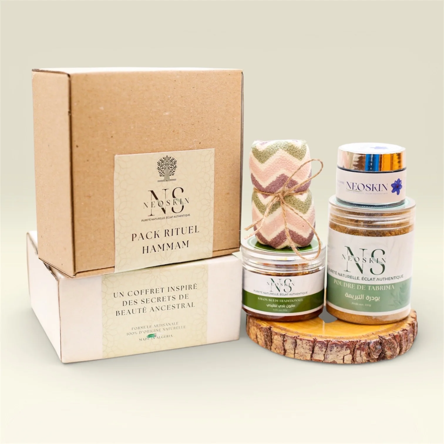 Pack Rituel Hammam + Masque Visage Nyla Bleu | Neoskin