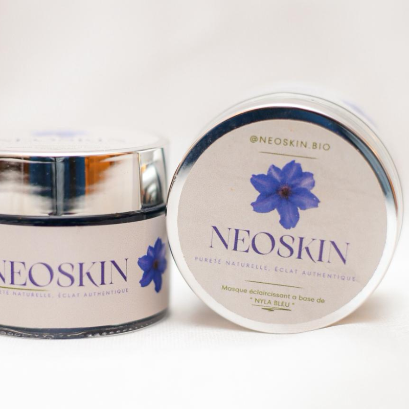 Masque Éclaircissant Naturel – Nyla Bleu | Neoskin
