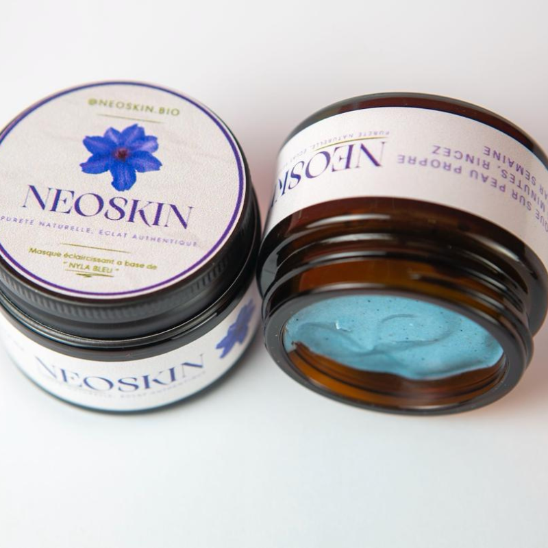 Masque Éclaircissant Naturel – Nyla Bleu | Neoskin