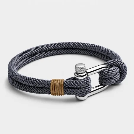 Bracelet Mrain Gris Clair