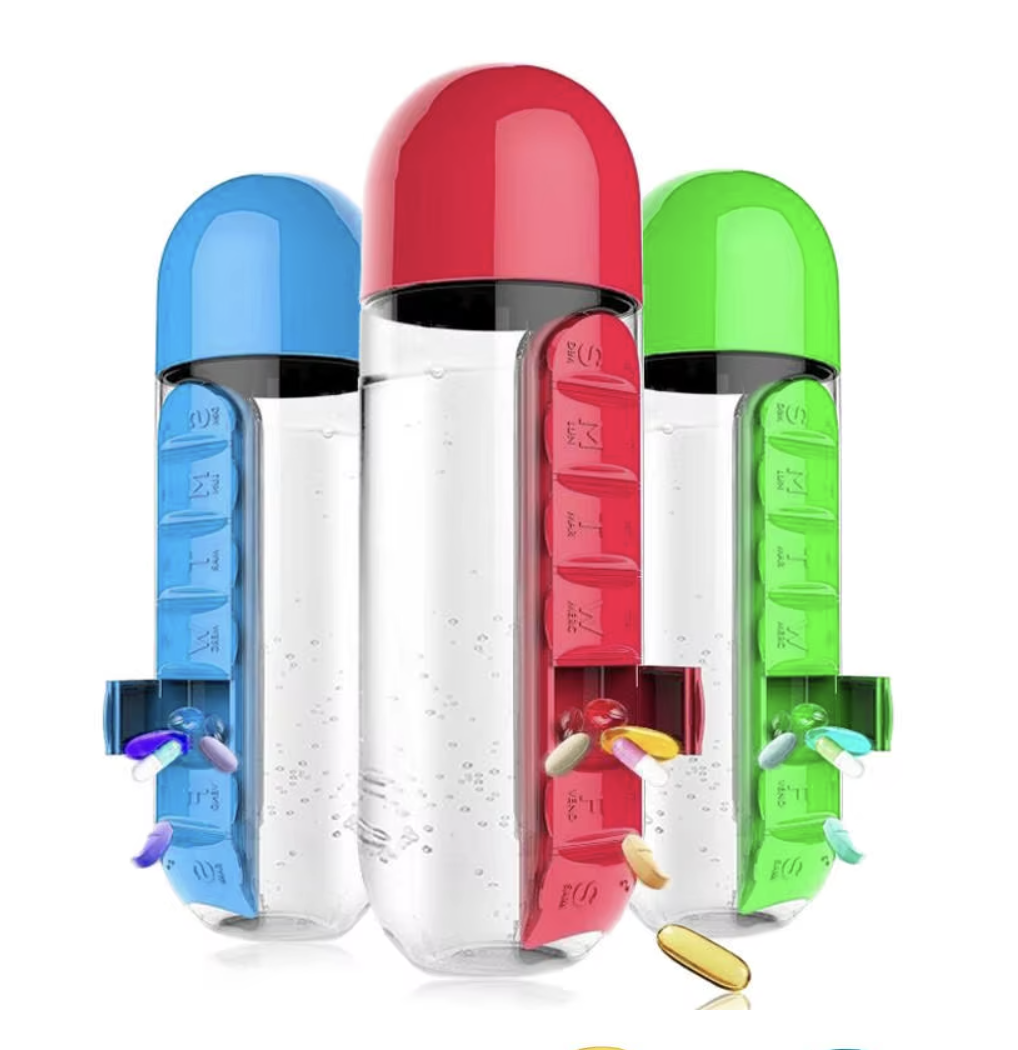 زجاجة مياه عالية الجودة لتخزين حبوب الدواء لمدة 7 أيام 7INpOwGD8i63fn4R1OeLkYxPvn8rGvMVWq11UsWF