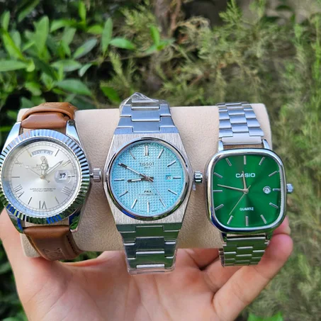 Pack Rolex Casio Tissout