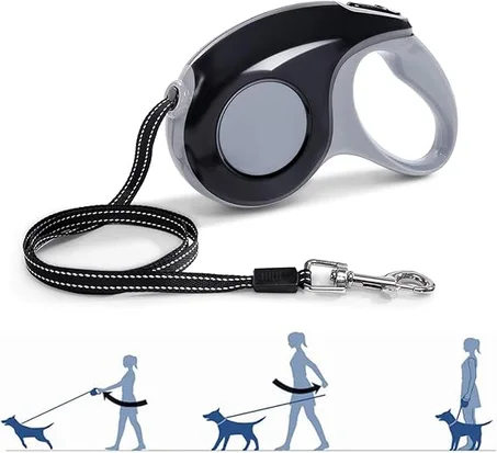 مقود الكلب المرِن المتين لضمان تجربة مشي ممتعة وآمنة لكلبك من جميع الأحجام، من الجراء الصغيرة إلى الكلاب المتوسطة