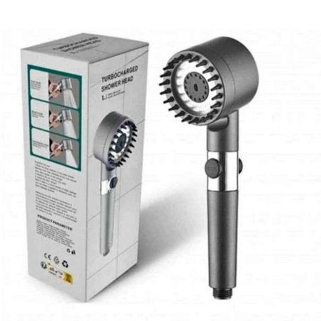 استمتع بتدفق المياه القوي وتجربة استحمام منعشة مع رأس دش محمول عالي الضغط 3 وضعيات رش
