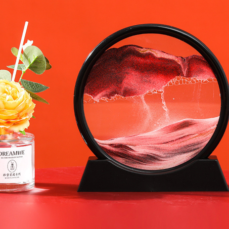 لوحة فنية متحركة من الرمال مع إضاءة ليد من يوليتو