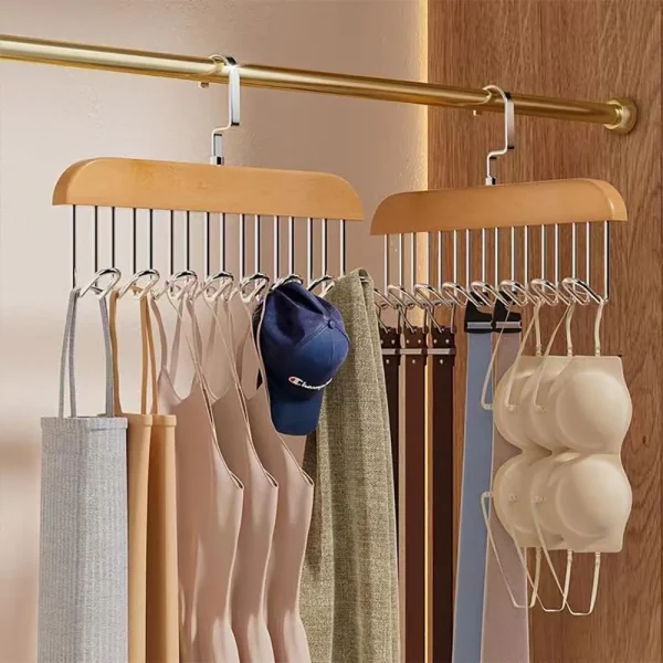 2 شماعات خشبية فاخرة: وداعاً للفوضى ومرحباً بالأناقة في خزانتك