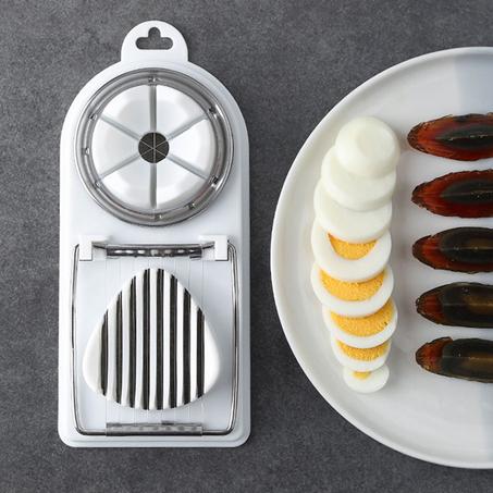 ماكينة تقطيع اللحم متعددة الأغراض قطاعة لحم لانشون قاطع من الفولاذ المقاوم للصدأ  10 أسلاك ، أدوات تقطيع البيض للمطبخ