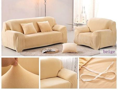 ⚪ Couvre salon velours 🟤