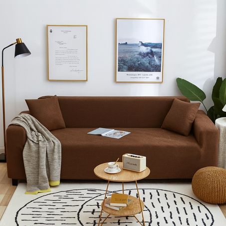 🔸️Couvre salon bèlgique 🇧🇪 couleur marron 🤎