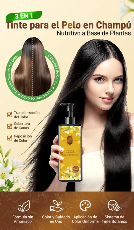 🌿Tinte Capilar Nutritivo a Base de Plantas