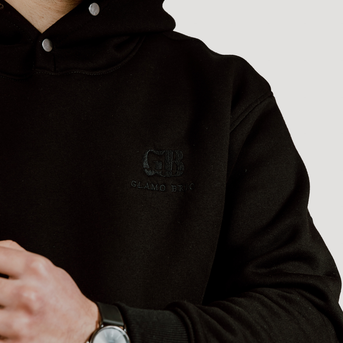 Hoody High Quality Cotton Black