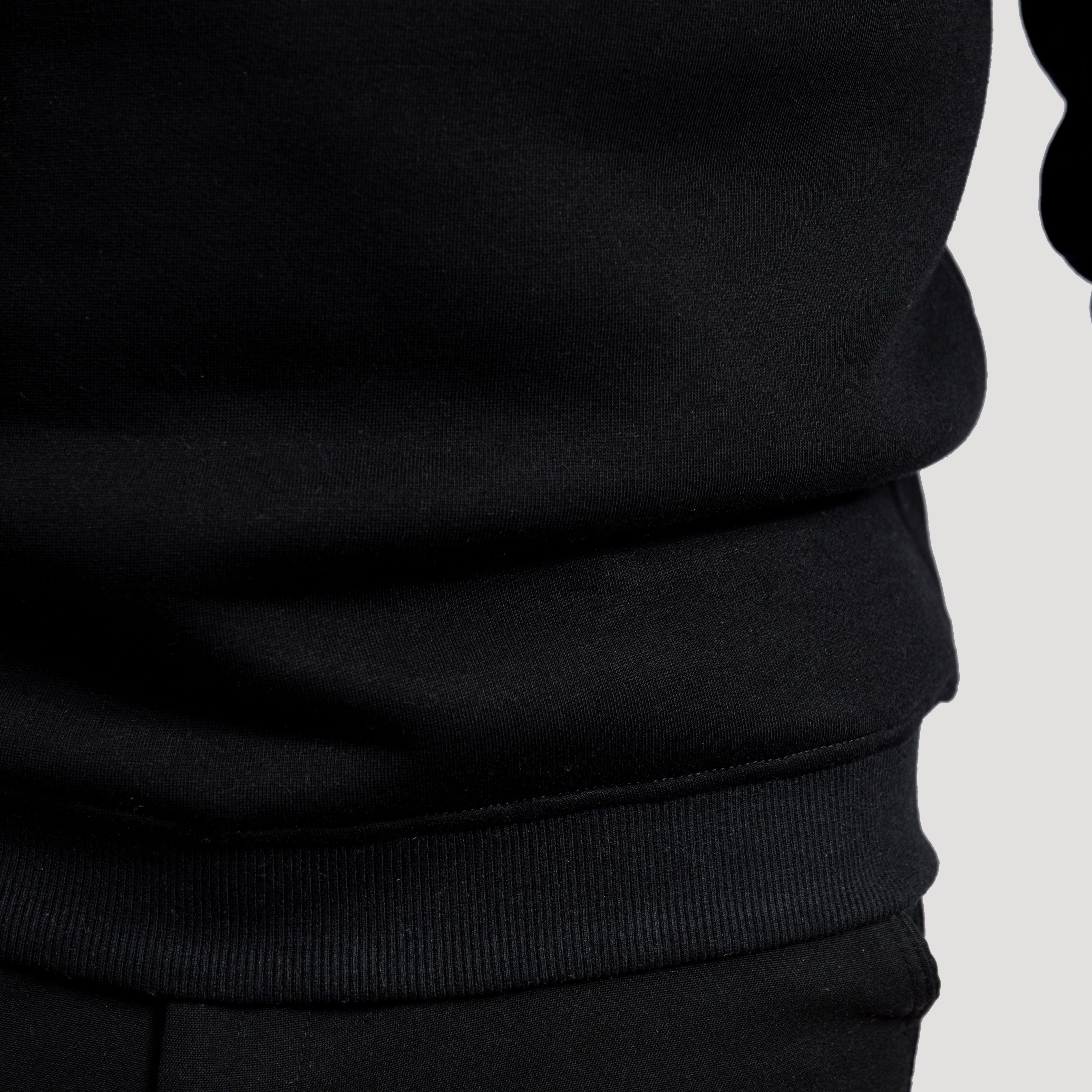 Sweat-shirt coton brodés Black