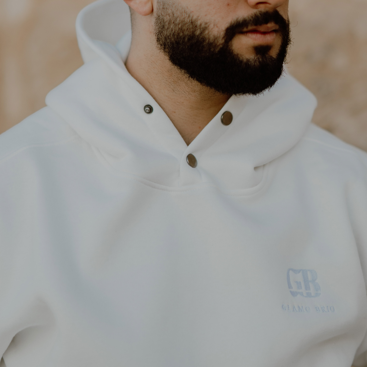 Hoody High Quality Cotton White