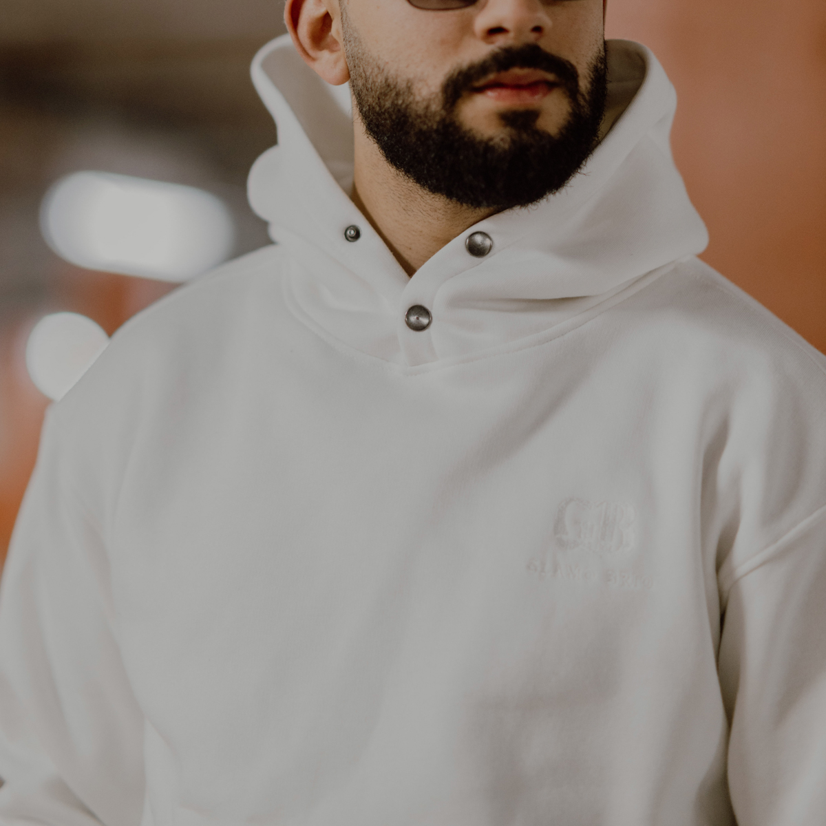 Hoody High Quality Cotton White