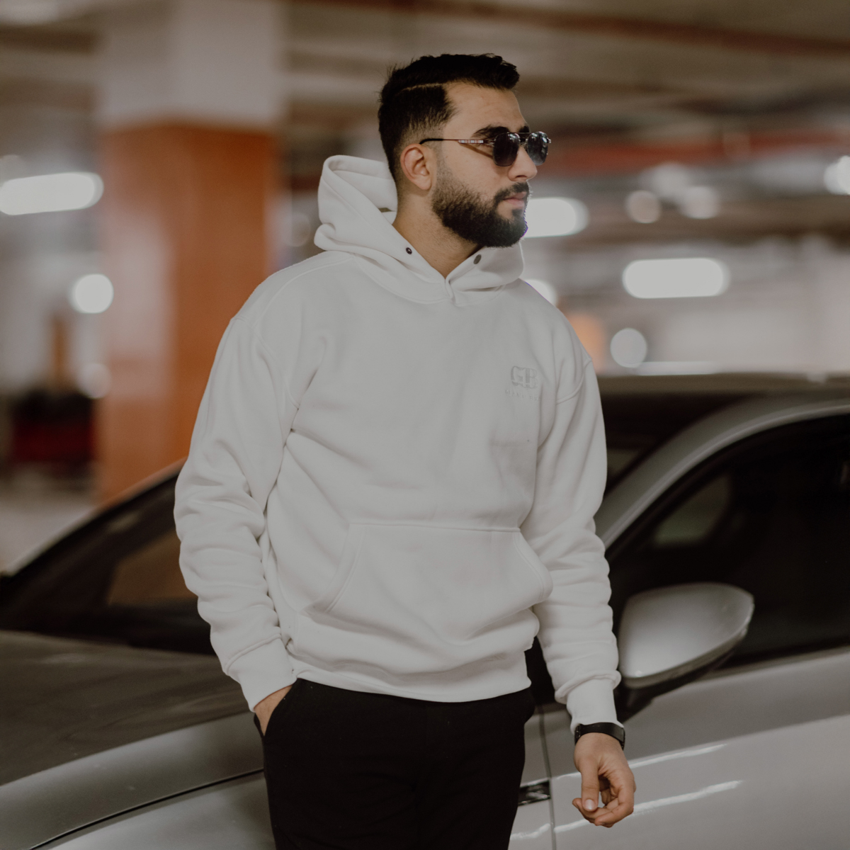 Hoody High Quality Cotton White
