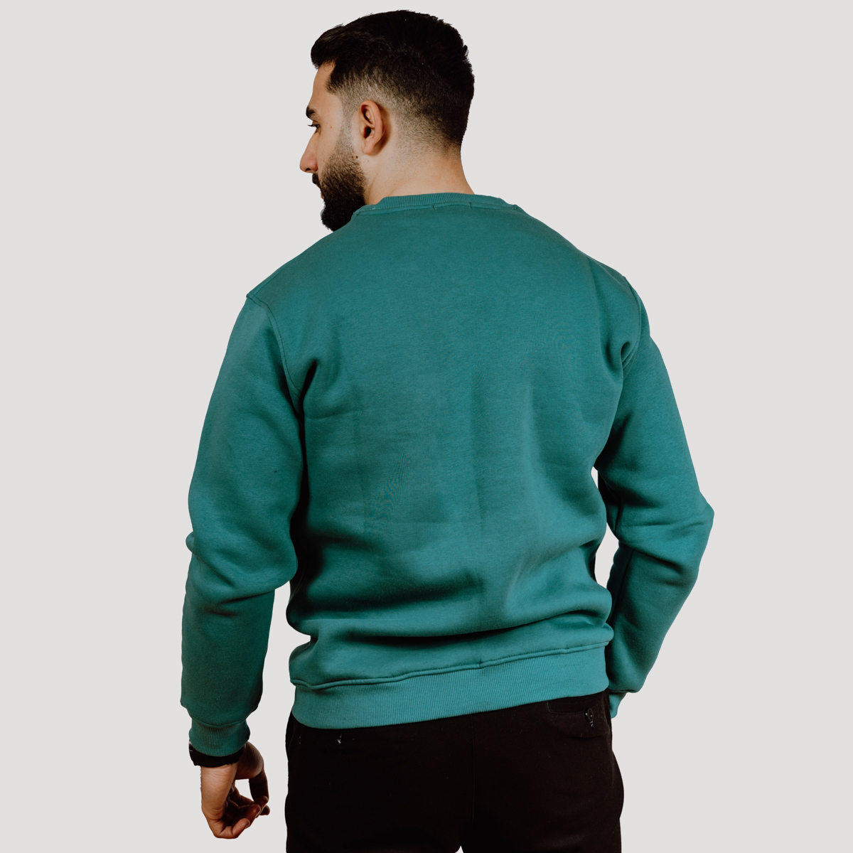 Sweat-shirt coton brodés Green