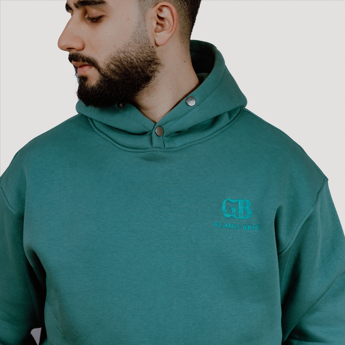 Hoody High Quality Cotton Green