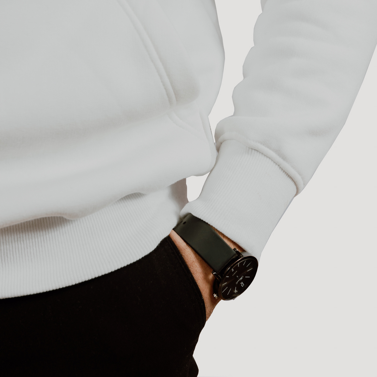 Hoody High Quality Cotton White