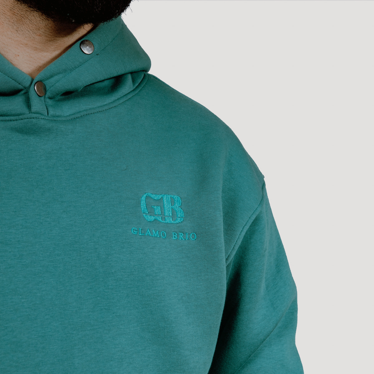 Hoody High Quality Cotton Green