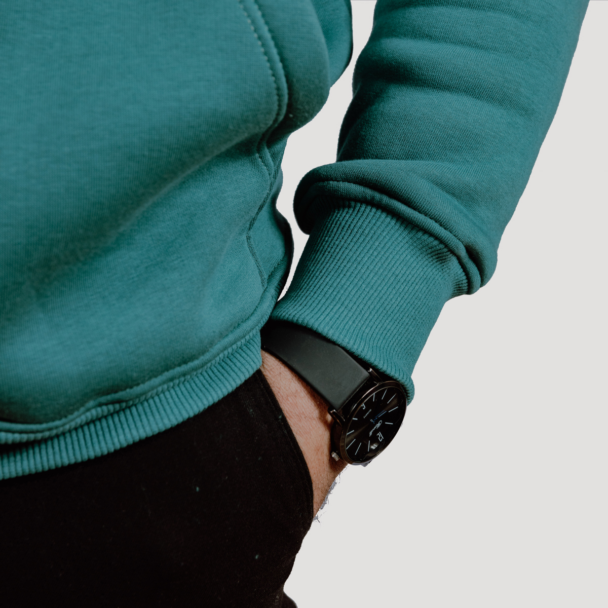 Hoody High Quality Cotton Green