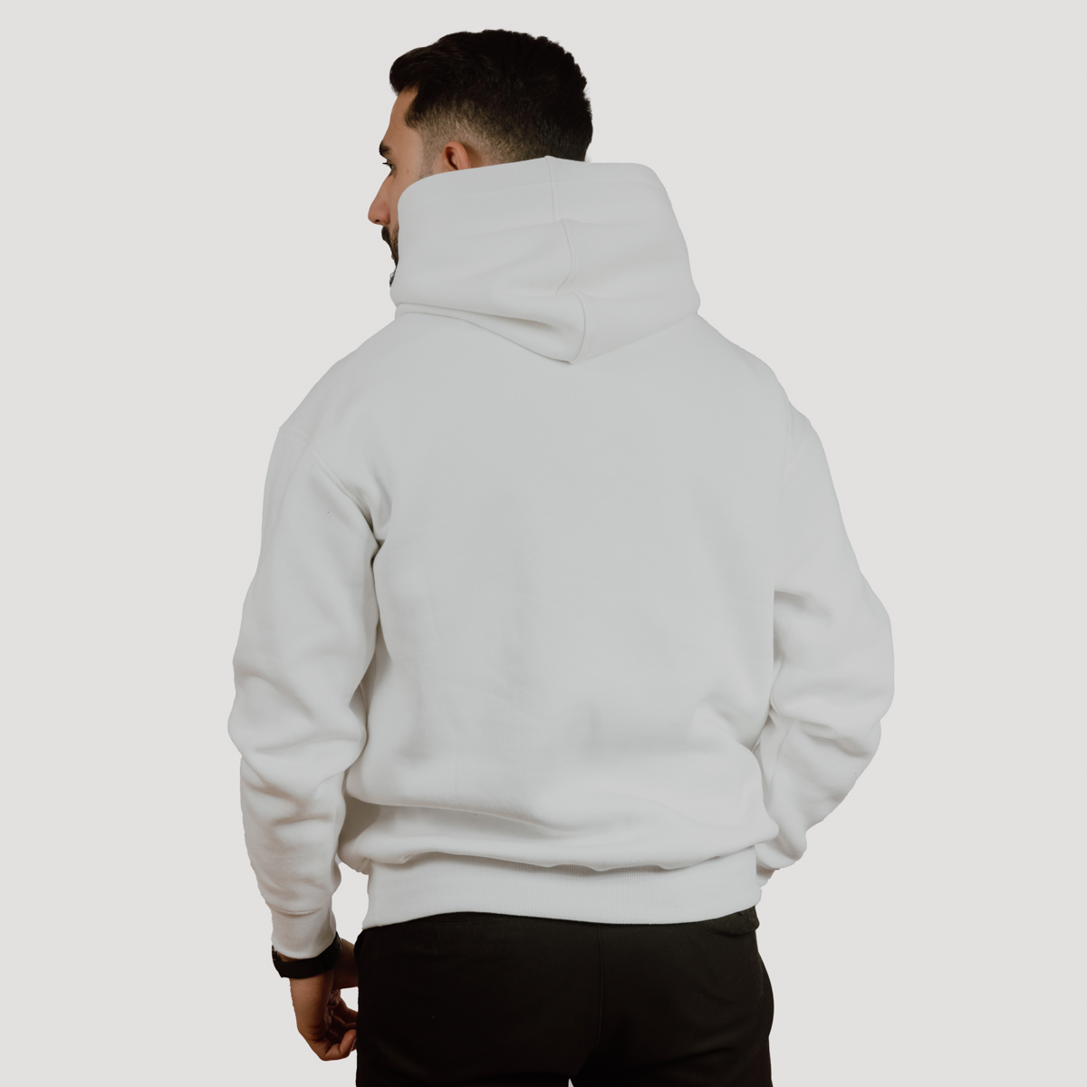 Hoody High Quality Cotton White