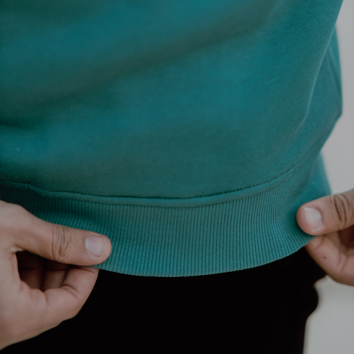 Sweat-shirt coton brodés Green