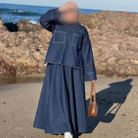 💙Ensemble 2 pièces (jupe cloch + le haut )