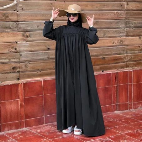 بوركيني شرعي 3 قطع ( خمار، عباية، سروال ) - للمحجبات والمنقبات