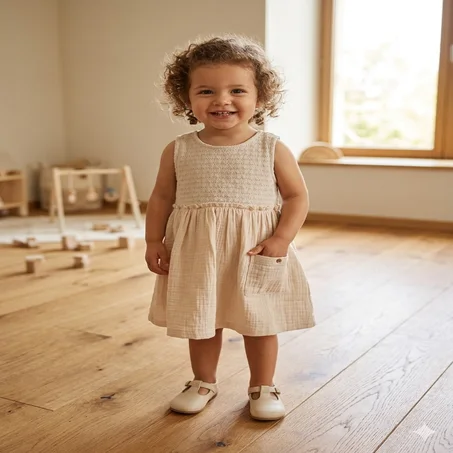 فستان "أميرة الربيع" القطني