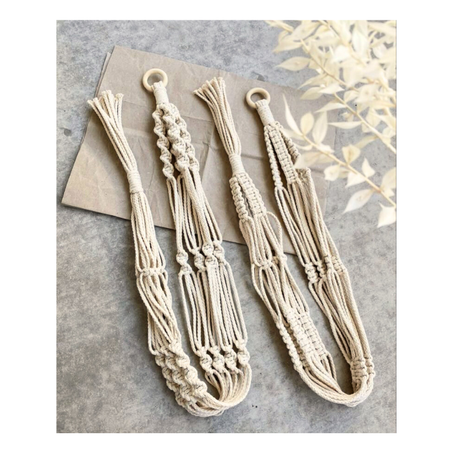 باك جوج بثمن واحد حامل النباتات بالماكرامي  ديكور  متميز و أنيق Pack de deux Porte-plantes en macramé, décoration unique et élégante