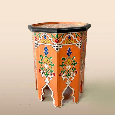 Table Basse Marocaine Sandriya – Artisanat Authentique (50x42 cm)