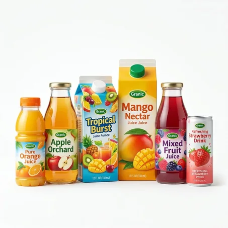 Assorted juices