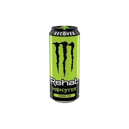 Monster Rehab Green Tea + Energy, Energy Iced Tea, Energy Drink 15.5 Ounce